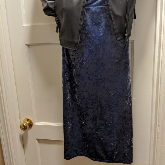 Lularoe Elegant Ivy Midi Faux-Velvet Skirt NWT 2X
